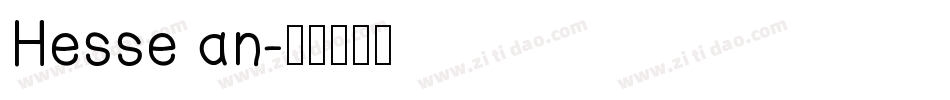 Hesse an字体转换